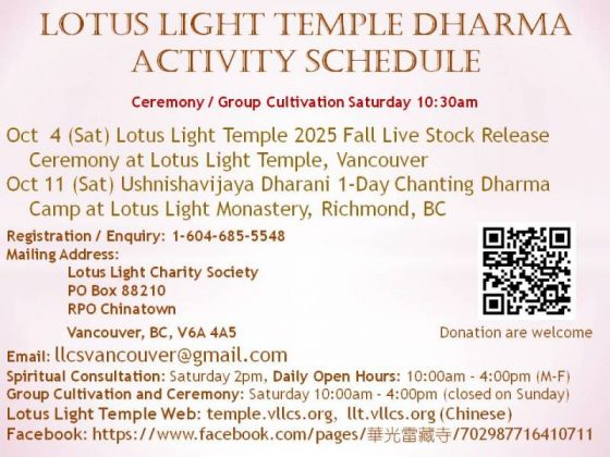 Lotus Light Temple Dharma Activities
